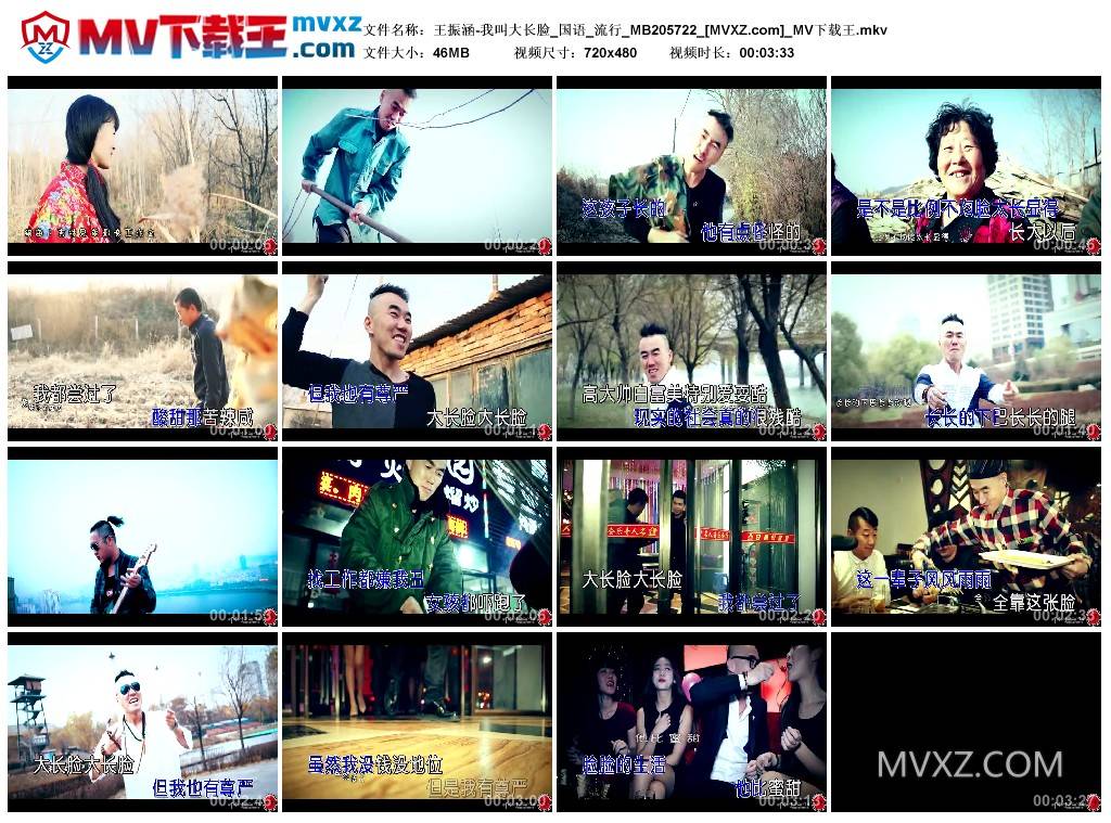 王振涵-我叫大长脸_国语_流行_MB205722